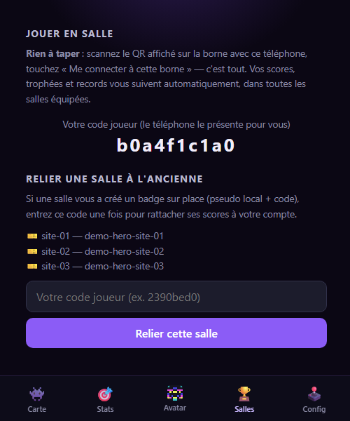 Un compte, plusieurs salles : vos badges convergent, vos records vous suivent